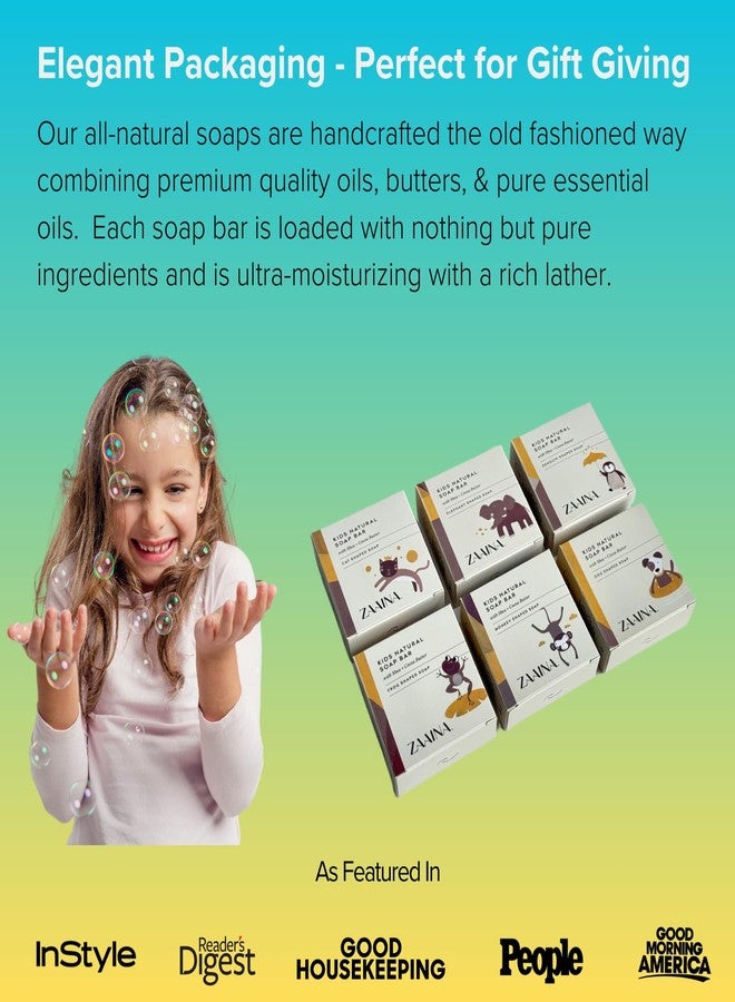 ZAAINA Natural Kids Soap - Easter Gifts, Fun Bath Time for Children - Unique Cute Animal Shape Soaps for Boys Girls, Gift for Kids, Handmade Body Soaps - Gentle on Sensitive Skin - Set of 6 - Image 5