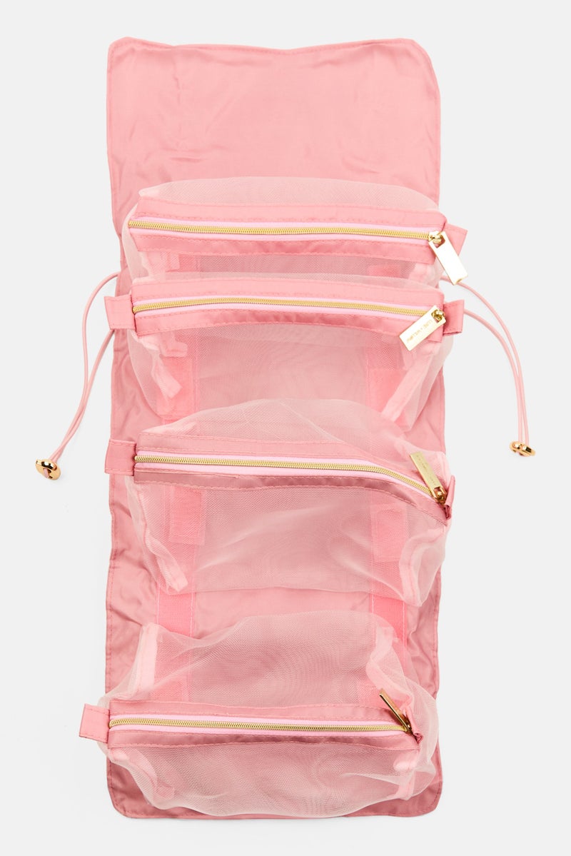 Luxe + Willow 4 In 1 Travel Bag, Pink  - Image 2