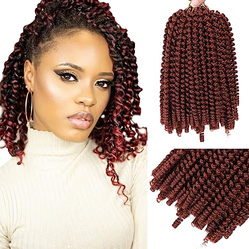 ROKTRESS Spring Twist Hair 12 Inch 6 Packs Crochet Braiding Hair for Passion Twist Butterfly Locs Synthetic Hair Extensions (12 Inch, 350#) - Image 1