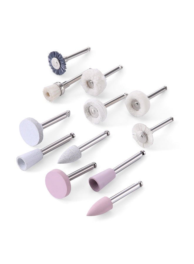 LYuen 12PCS/Box Dental Composite Polishing Kit RA 2.35mm Polisher for Low Speed Hanpiece Porcelain Natural Teeth Nail Polishing - Image 4