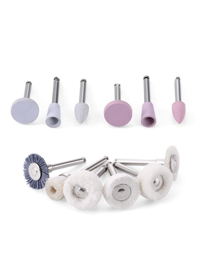 LYuen 12PCS/Box Dental Composite Polishing Kit RA 2.35mm Polisher for Low Speed Hanpiece Porcelain Natural Teeth Nail Polishing - Image 5