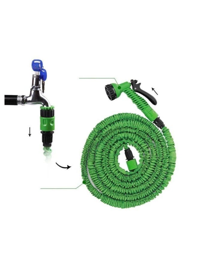 Make car washing and garden watering effortless with the innovative Expandable Magic Hose. Engineered with premium, high-elasticity durable materials, this lightweight garden hose automatically expands up to three times its original length with water pressure and shrinks back in seconds for compact, tangle-free storage, providing the ultimate solution for heavy-duty cleaning and high water flow. - Image 3
