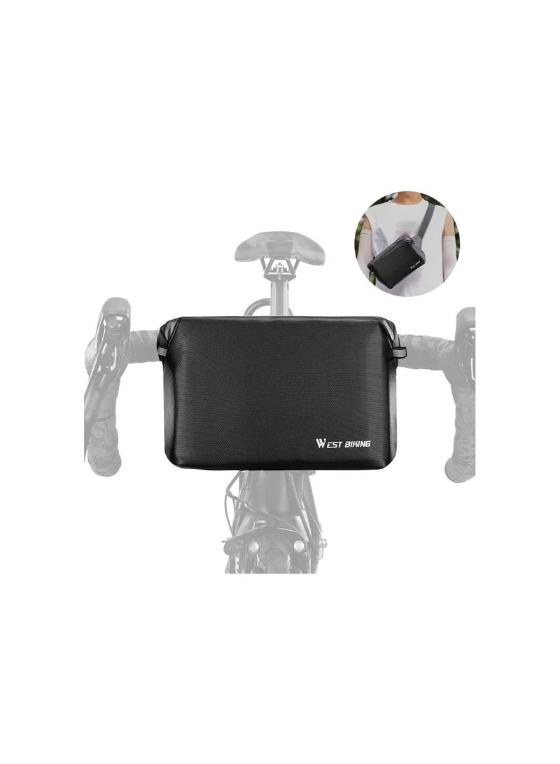 GGOOT Practical Bicycle Bag Multifunctional Bike Bag Scooter Bike Front Storage Bags Anti-Drop Wear-Resistant Cycling Bag Crossbody Bag Shoulder Chest Waist Bag  - Image 2