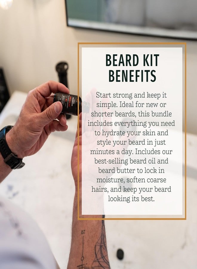 Live Bearded Beard Oil and Butter Grooming Kit - Made in the USA - All-Natural Ingredients with Shea, Argan, Jojoba - Growth Support | Legend Scent - Sandalwood, Vanilla - Image 3