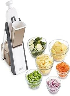 Dash DASH Safe Slice® Mandoline Slicer, Julienne + Dicer for Vegetables, Meal Prep & More with 30+ Presets & Thickness Adjuster - Grey 
