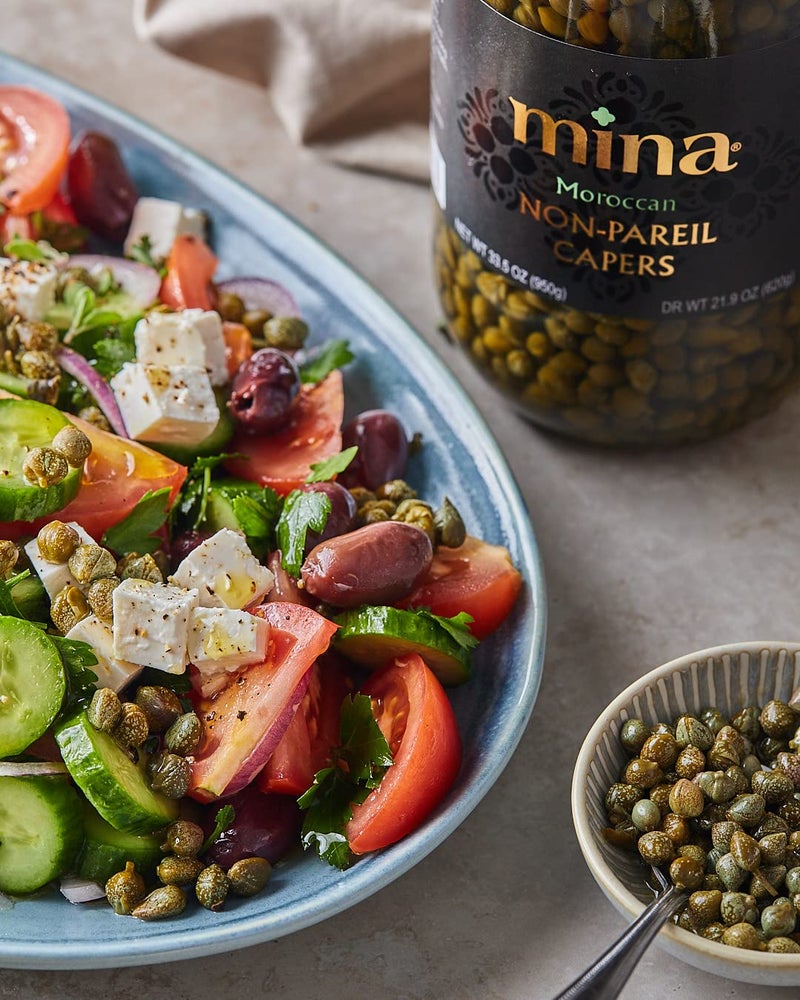 Mina Capers Non Pareil 7 oz, Perfect Mediterranean Seasoning or Garnish, Moroccan Capers Jar, Made with only Capers, Water, Vinegar and Sea Salt, Non GMO, Keto, Vegan, Gluten Free - Image 5