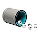 RERIVER Leatherette Dice Cup Set Felt Lined with 16mm Dot Dices Shaker for Yahtzee Bar Party Dice Games Grey - Image 3