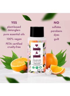 love beauty and planet Length And Strength Conditioner With Curry Leaves, Biotin And Mandarin 400Ml  - Image 4