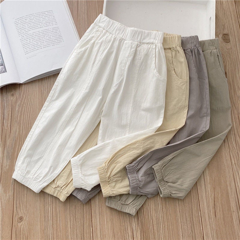 Children'S Summer Anti-Mosquito Pants Thin Boys' Quick-Drying Trousers Girls' Casual Pants Baby'S Ankle Pants - Image 3