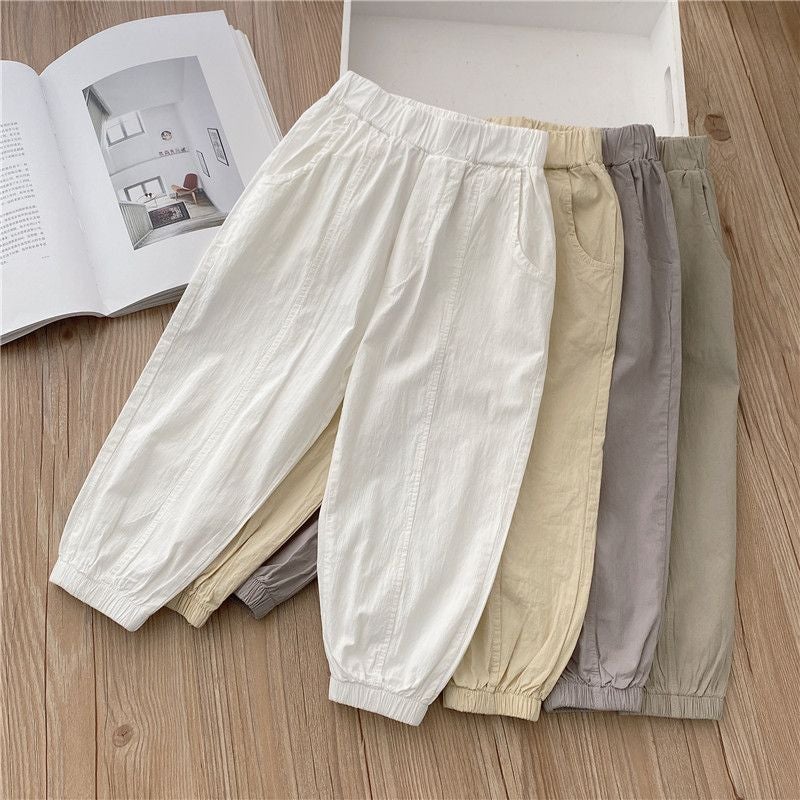 Children'S Summer Anti-Mosquito Pants Thin Boys' Quick-Drying Trousers Girls' Casual Pants Baby'S Ankle Pants - Image 2