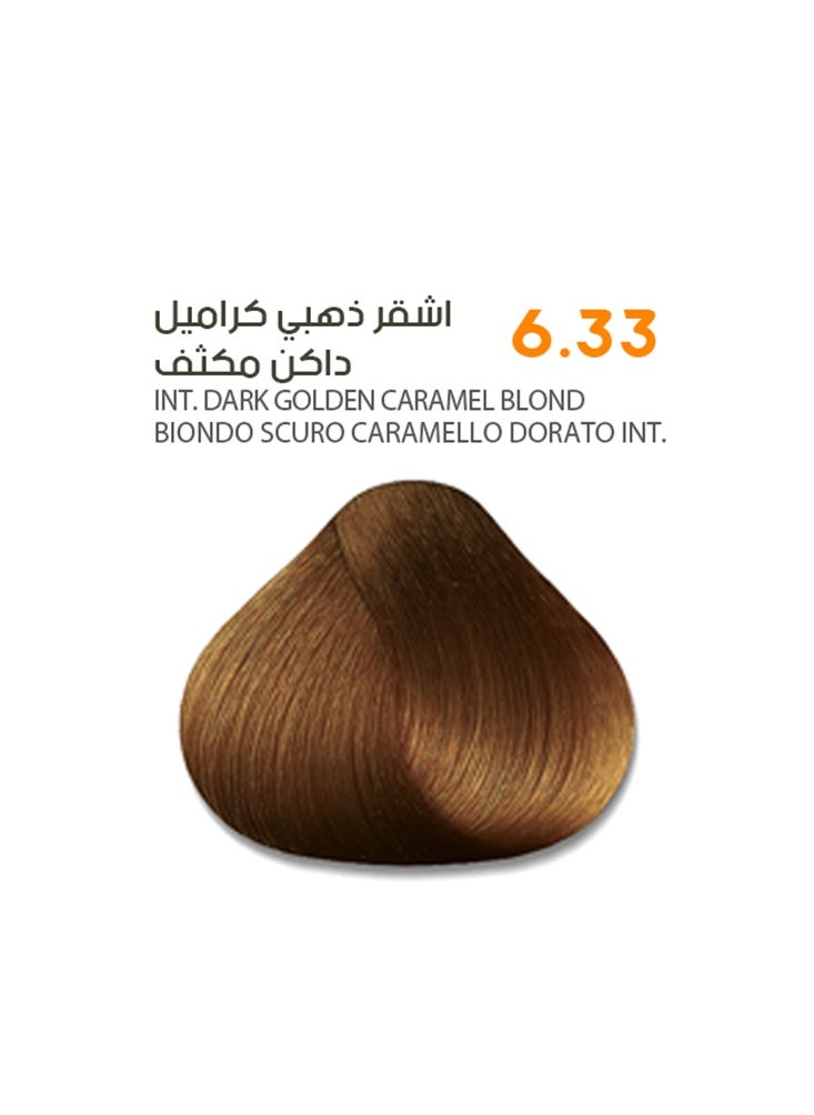 ساڤو - كريم صبغة شعر من ساڤو 6.33 أشقر كراميل ذهبي داكن كثيف  - غني بالمستخلصات العشبية وزيت البليكس ١٠٠ مل - Image 1