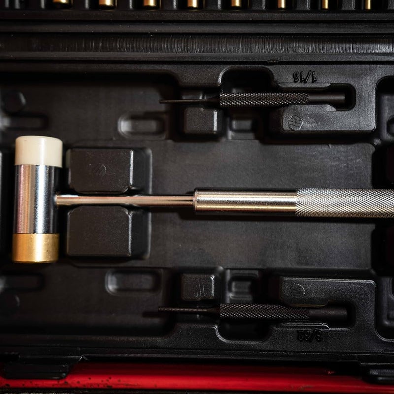 Wheeler Nylon Brass Hammer with Silver Finish - Image 3