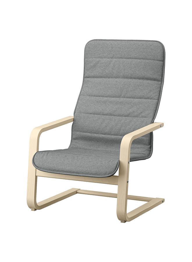Zaboon Armchair, Knisa Light Grey - Image 1