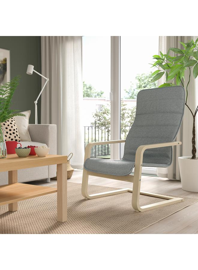 Zaboon Armchair, Knisa Light Grey - Image 3