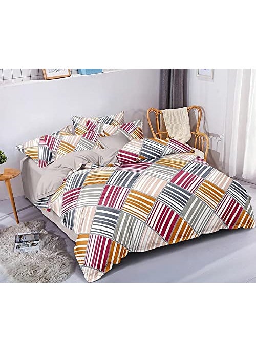 Laying Style Laying Style Gless Cotton Premium 200TC Single DuvetQuiltRazaiComforter Cover 60 x 90 inchMulticolor 
