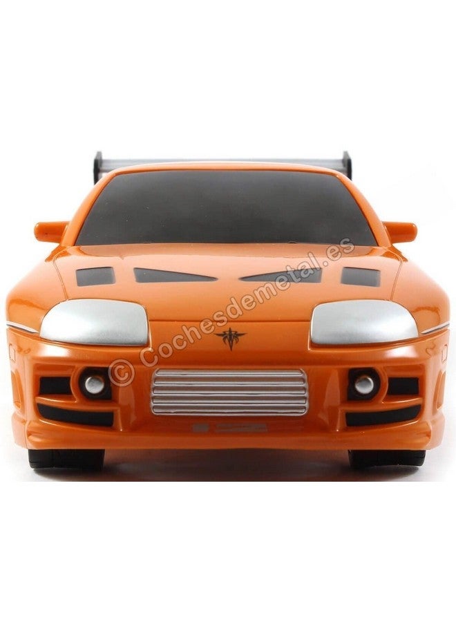 Jada Toys Fast & Furious RC 1995 Toyota Supra Vehicle (1/16 Scale), Orange, Standard, 97582 - Image 5