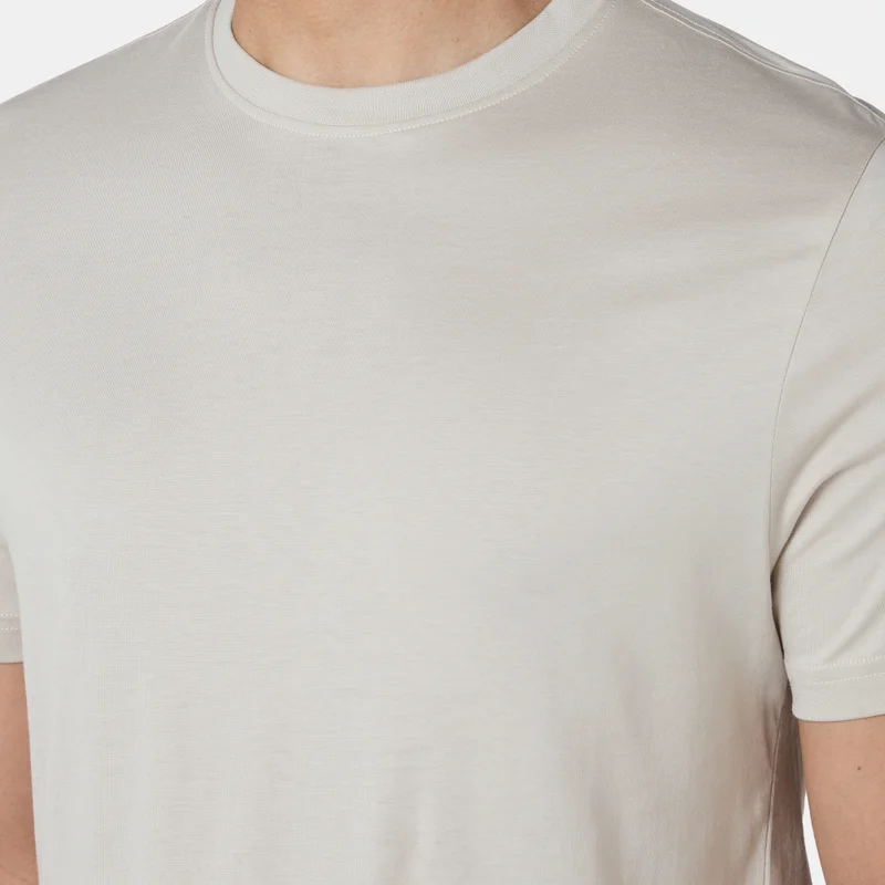 Sun and Sand Sports Beige Men's Supima T-Shirt for Men | Best Price UAE