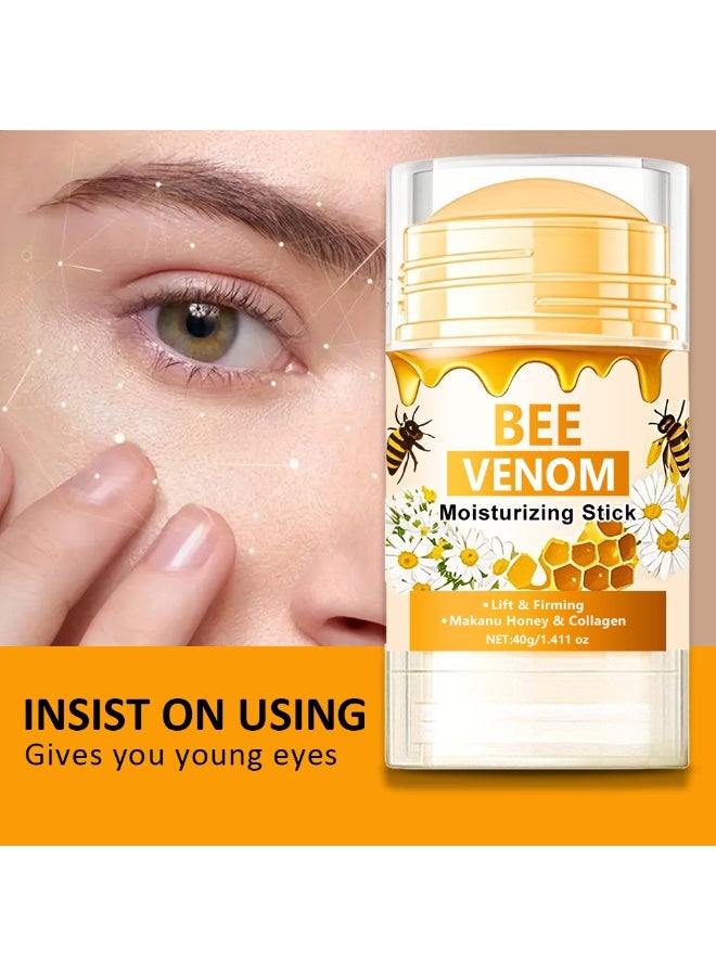 LANEMAY BEE VENOM Moisturizing Massage Stick - Lift & Firming Massage Cream with Makanu Honey & Collagen, Anti-Aging Hydrating for Face, Neck & Eye Area - Image 4