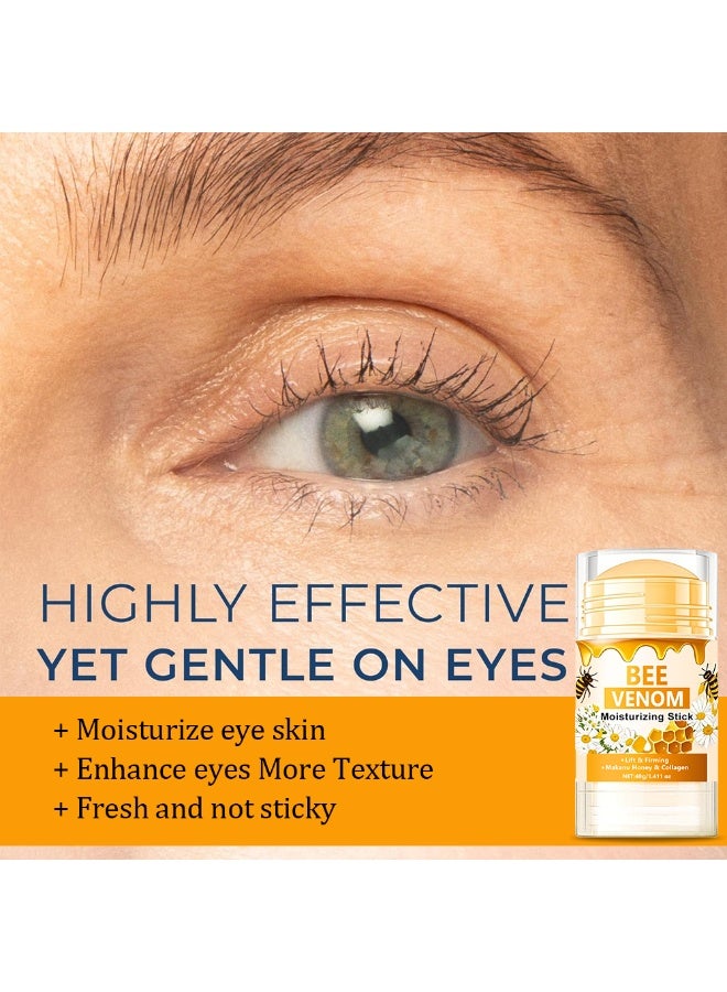 LANEMAY BEE VENOM Moisturizing Massage Stick - Lift & Firming Massage Cream with Makanu Honey & Collagen, Anti-Aging Hydrating for Face, Neck & Eye Area - Image 5