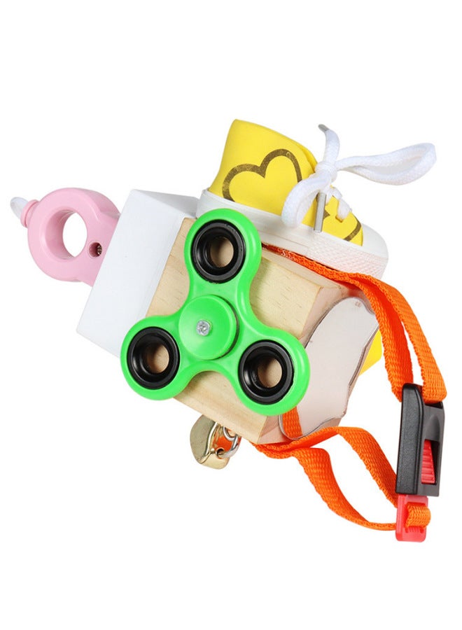 Children's Door Latch Unlock Busy Board House Door Opening Board Baby Early Education Educational Unlock Busy Block Toy-Color:BUSY LIFE BLOCK  - Image 1