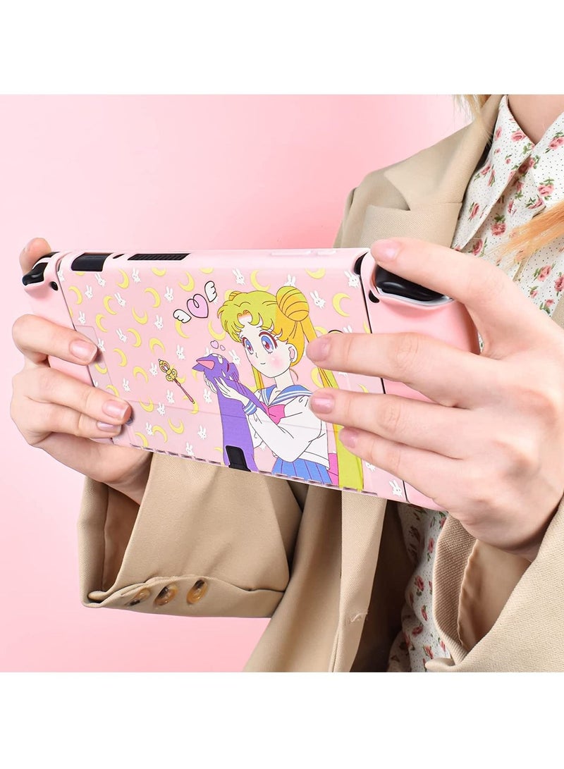 SYOSI Protective Case for Nintendo Switch Soft Slim Grip Cover Shell for Console and Joy-Con with Screen Protector, Thumb Grips, Anti-Scratch - Image 1