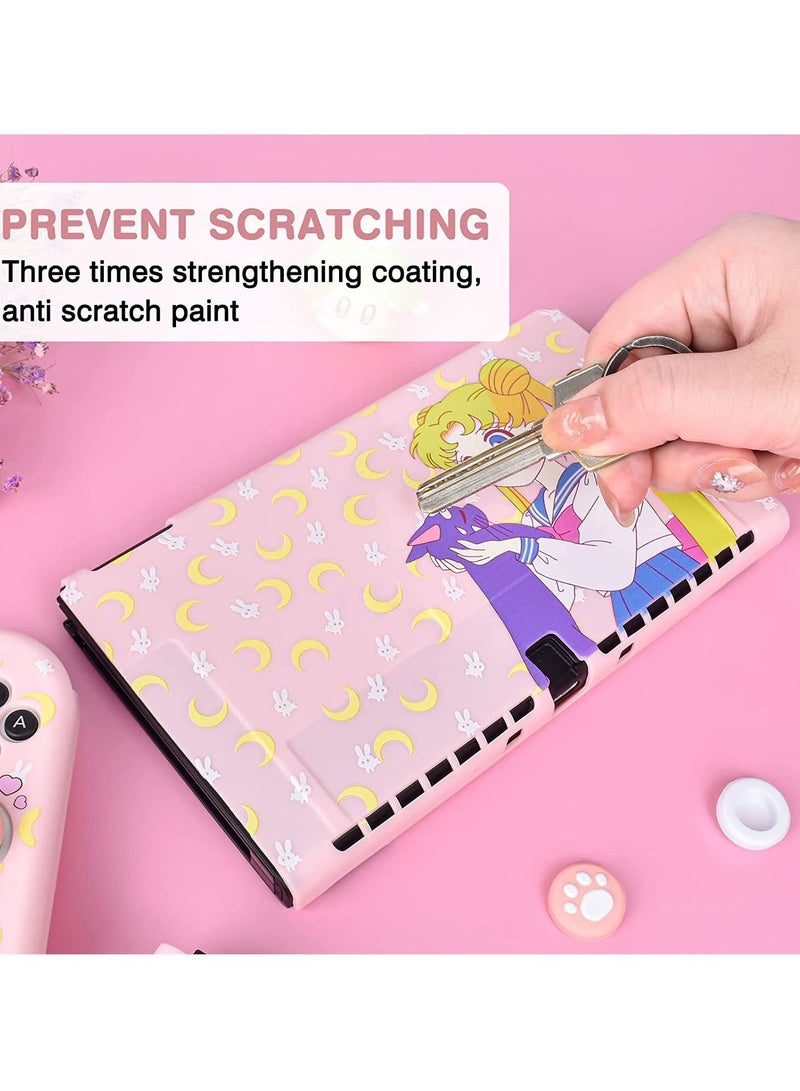 SYOSI Protective Case for Nintendo Switch Soft Slim Grip Cover Shell for Console and Joy-Con with Screen Protector, Thumb Grips, Anti-Scratch - Image 5