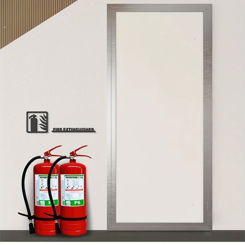 Self Adhesive Acrylic Golden Fire Extinguisher Sign 7.48x3.54 Inch Easy Peel And Stick Installation Suitable For Home Office Hotel Mall Public Spaces Indoor Outdoor Use - Image 5