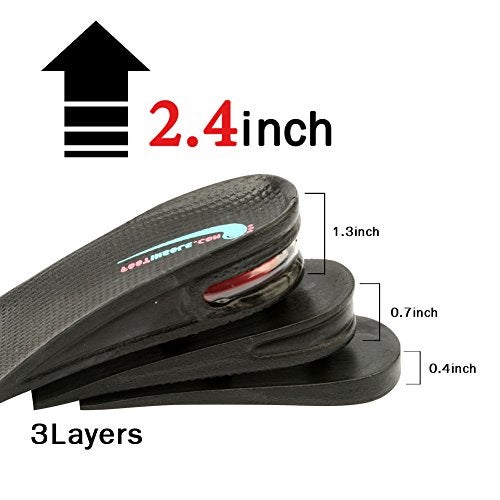 FOOTINSOLE.COM footinsole Air up Height Increase Elevator Shoe Heels Inserts for Men and Women (1 Layer, 1.2" UP) - Image 3