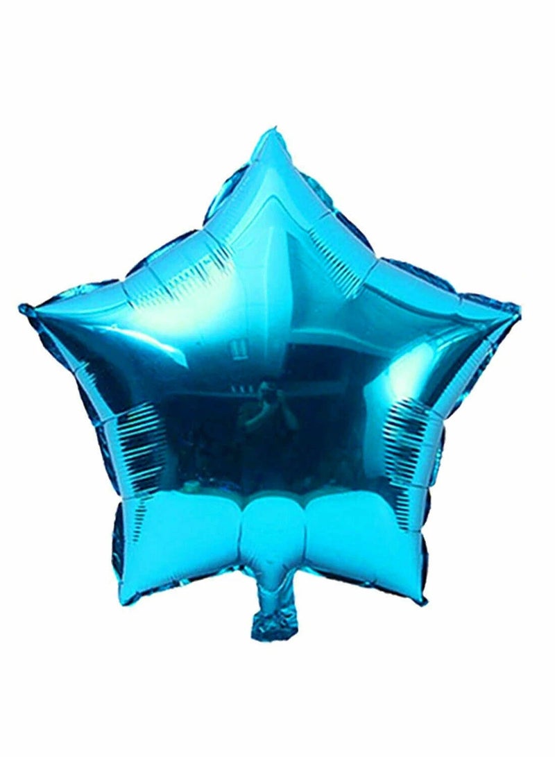 5 قطع من بالونات الحفلات باللون الأزرق الفاتح، بالونات صغيرة من رقائق معدنية لحفلات استقبال المولود، ديكور حفلات أعياد الميلاد - Image 2