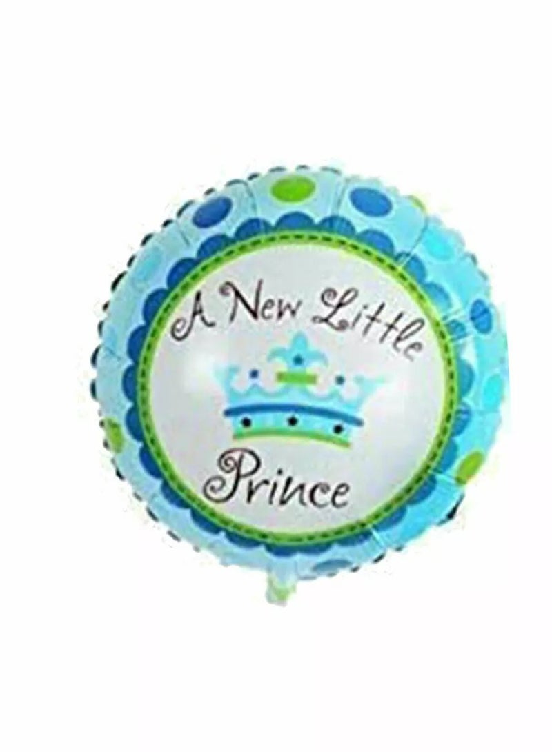 5 قطع من بالونات الحفلات باللون الأزرق الفاتح، بالونات صغيرة من رقائق معدنية لحفلات استقبال المولود، ديكور حفلات أعياد الميلاد - Image 3