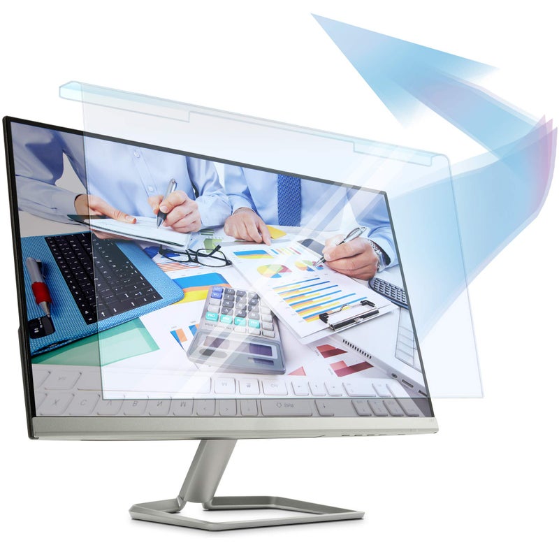 EZ-Pro Screen Protector Premium Anti Blue Light Screen filter for 26 and 27 Inches Computer Monitor (Do NOT fit 27" iMac), Screen Filter Size is 14" Height x24.1" Width, Blocks Harmful Blue Light, Reduce Digital Eye Strain - Image 1