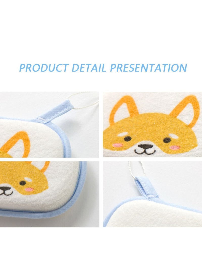 Baby Sponge, 3PCS Bath Sponge Cartoon Soft Cotton Scrubber Brush Rubbing Towel for Toddler Infant - Image 5