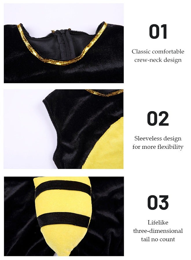 DUNISO Ant Costume Set for Kids, Animal Costume for Fancy Dress Up Cosplay, Role-Playing Sets Suitable For Boys and Girls,Birthday Carnival Party Performance Prop，Suitable For Children With A Height Of 115-124cm  - Image 4
