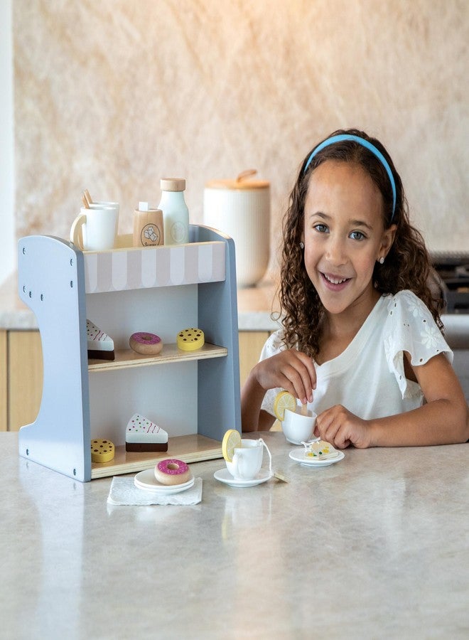 MindWare Oh So Fun! Rise & Shine Coffee Café and Kids Tea Set for 3 Year Olds and Up - Image 3