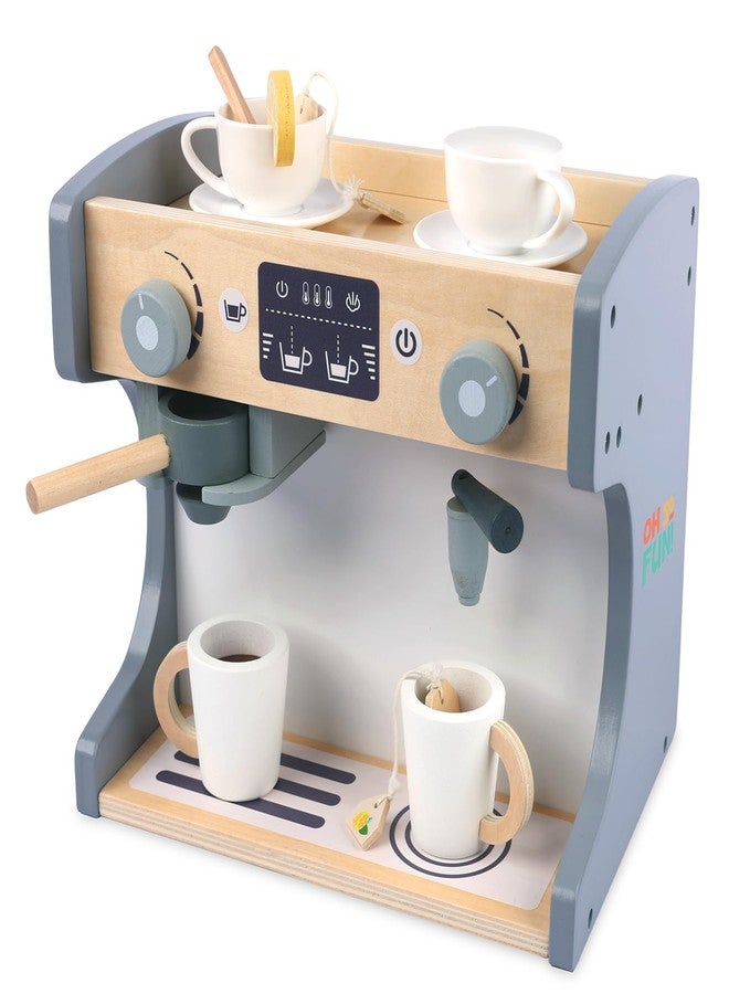 MindWare Oh So Fun! Rise & Shine Coffee Café and Kids Tea Set for 3 Year Olds and Up - Image 5