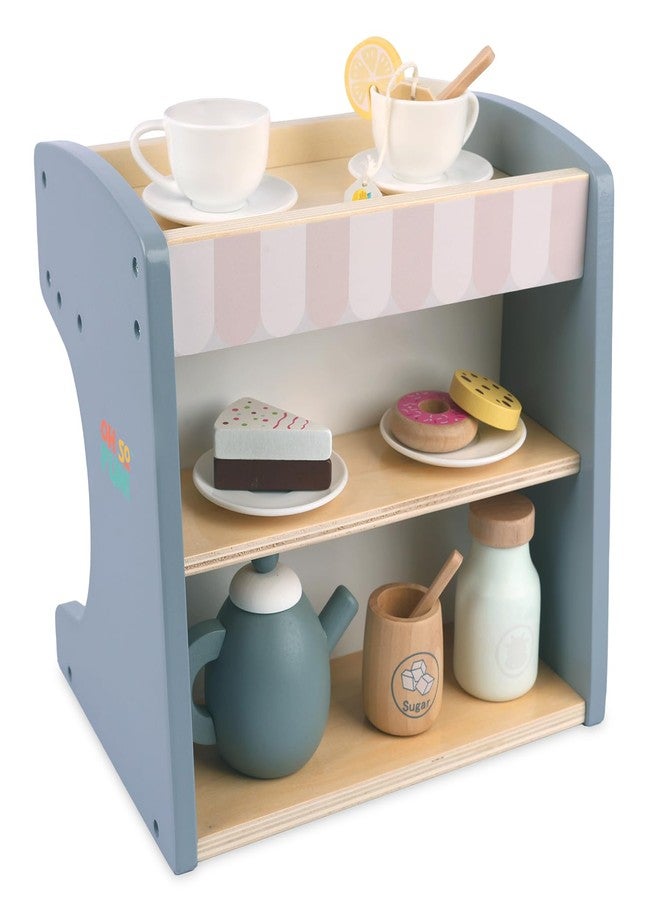 MindWare Oh So Fun! Rise & Shine Coffee Café and Kids Tea Set for 3 Year Olds and Up - Image 4