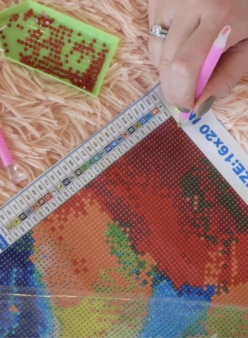 STRATEG DIY 5D Round Diamond Painting Craft Kit Multicolor - Image 3