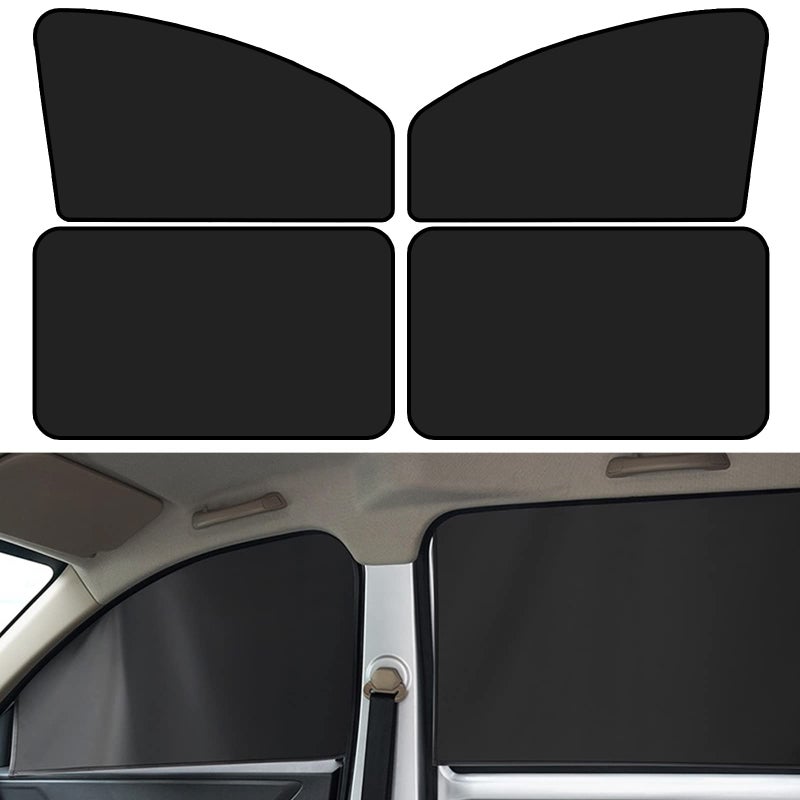 NTNEV Car Side Window Sun Shades Shades with Magnets Shade for Baby StrongLight Blocking UV Protection Privacy Covers Auto Accessories Doublesided Black - Image 2