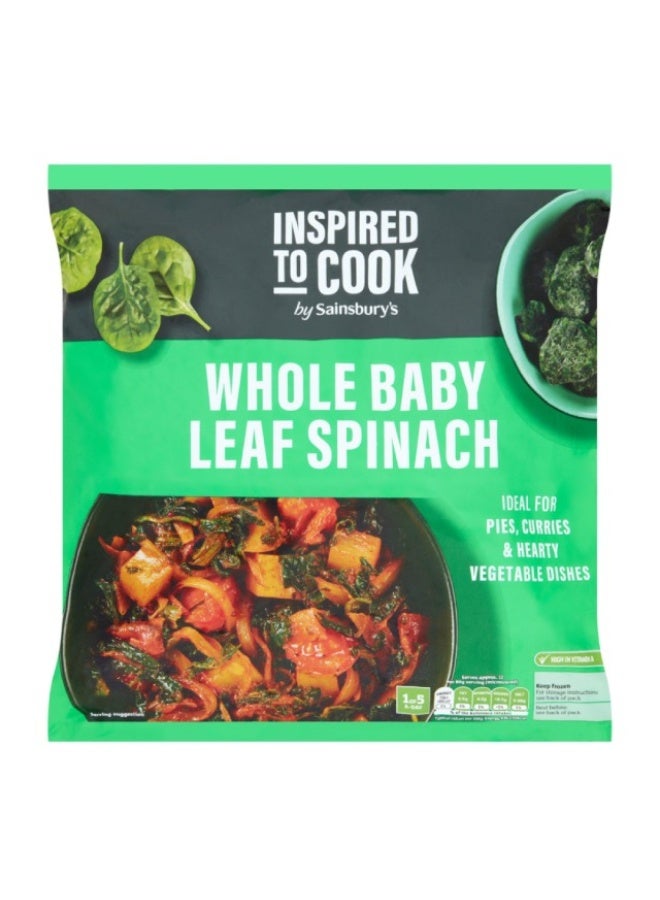 Baby Spinach Leaf Whole - 900g