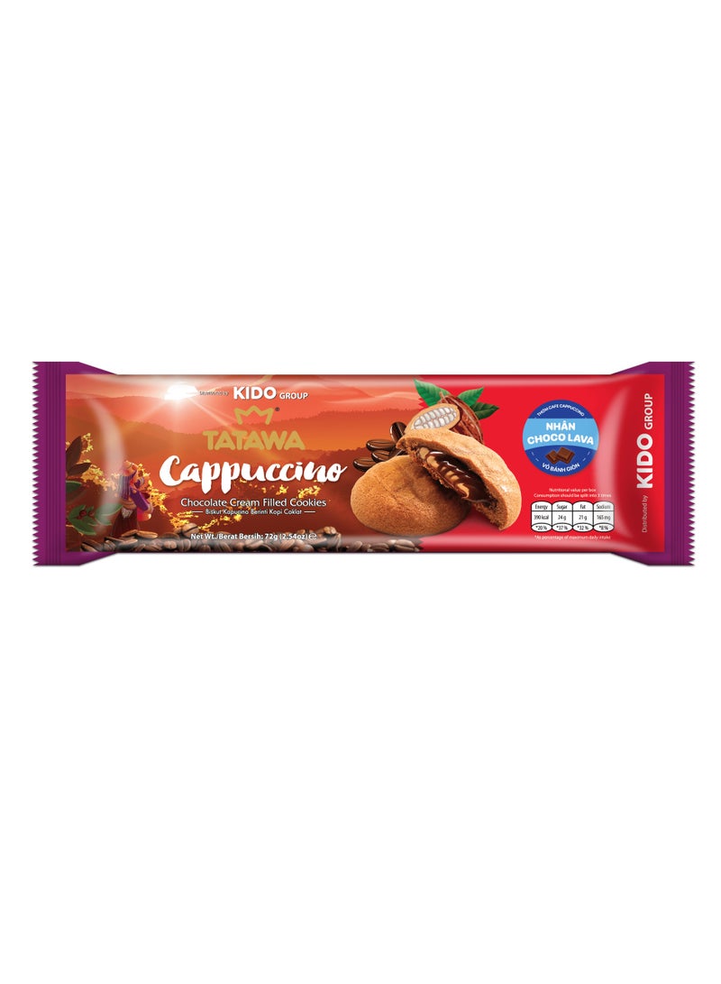 تاتاوا كابتشينو كوكيز محشوة بكريمة الشوكولاتة 72 جم