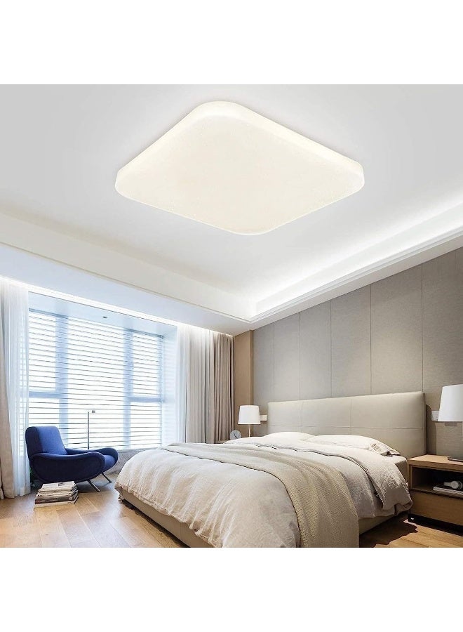AFN Modern Flush Mount LED Ceiling Light for Bedroom Living Space with Ultra Slim Profile Soft Ambient Glow Energy Efficient Design Low Profile Fixture for Home Interior Lighting Upgrade - Image 1