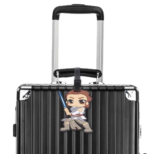 Finex 4 Pcs Set Star BB8 Jedi Soldiers Silicone Travel Luggage Baggage Identification Labels ID Tag for Bag Suitcase Plane Cruise Ships with Belt Strap - Image 2