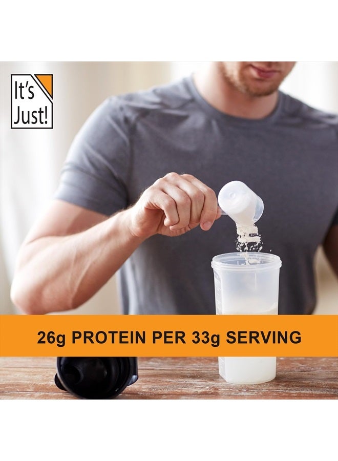 It's Just! 100% Whey Protein Concentrate, Made in USA, Premium WPC-80, No Added Flavors or Artificial Sweeteners (Original/Unflavored, 20oz) - Image 5