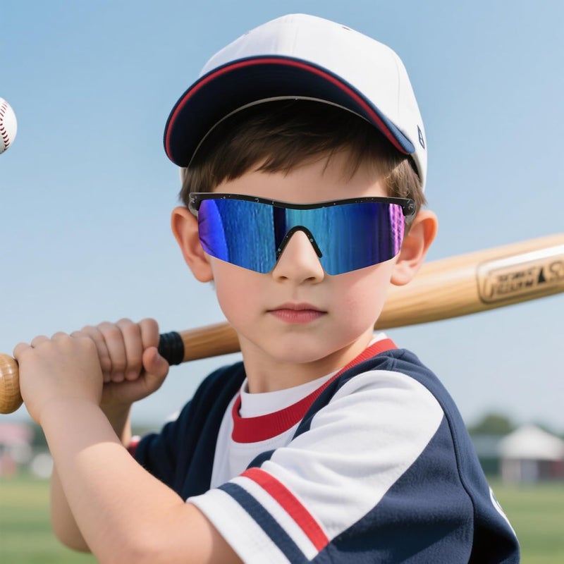 FEISEDY Kids Teens Baseball Polarized Sunglasses Sports TR90 Frame Boys Girls Cycling B2454 - Image 2