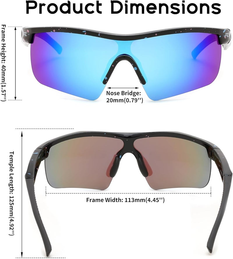 FEISEDY Kids Teens Baseball Polarized Sunglasses Sports TR90 Frame Boys Girls Cycling B2454 - Image 5