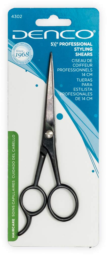 Denco Compact Styling Scissors 55 Inch Black