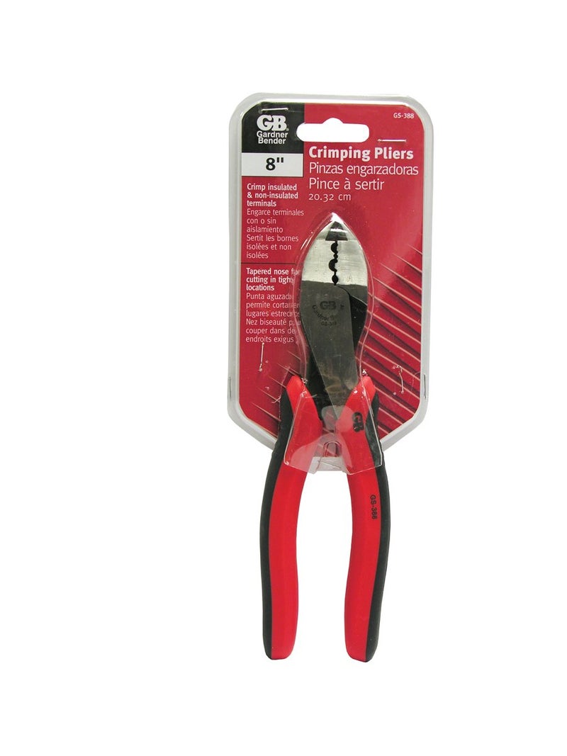 Gardner Bender GS-388 Electrical Pliers, Crimper & Cutter, Comfort Grip, Aluminum & Copper Wire, Hand Tool, 8 in. , Red - Image 3
