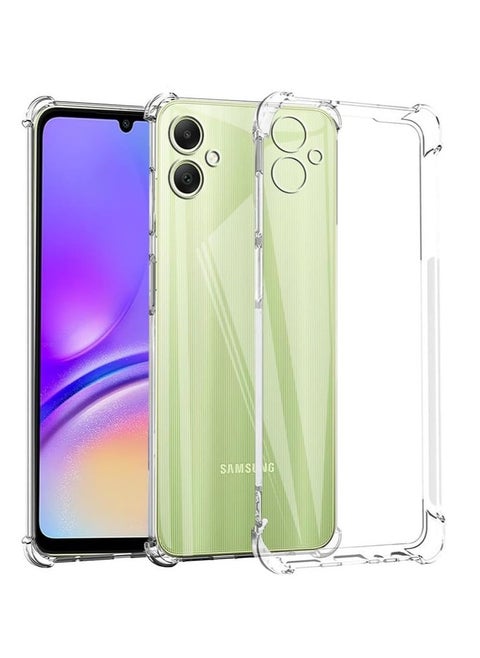 For Samsung Galaxy A06 Shockproof Silicone Back Defender Cover , Defender Corners and Semi Transparent Back Compatible With Samsung Galaxy A06 (6.7'') (Clear)