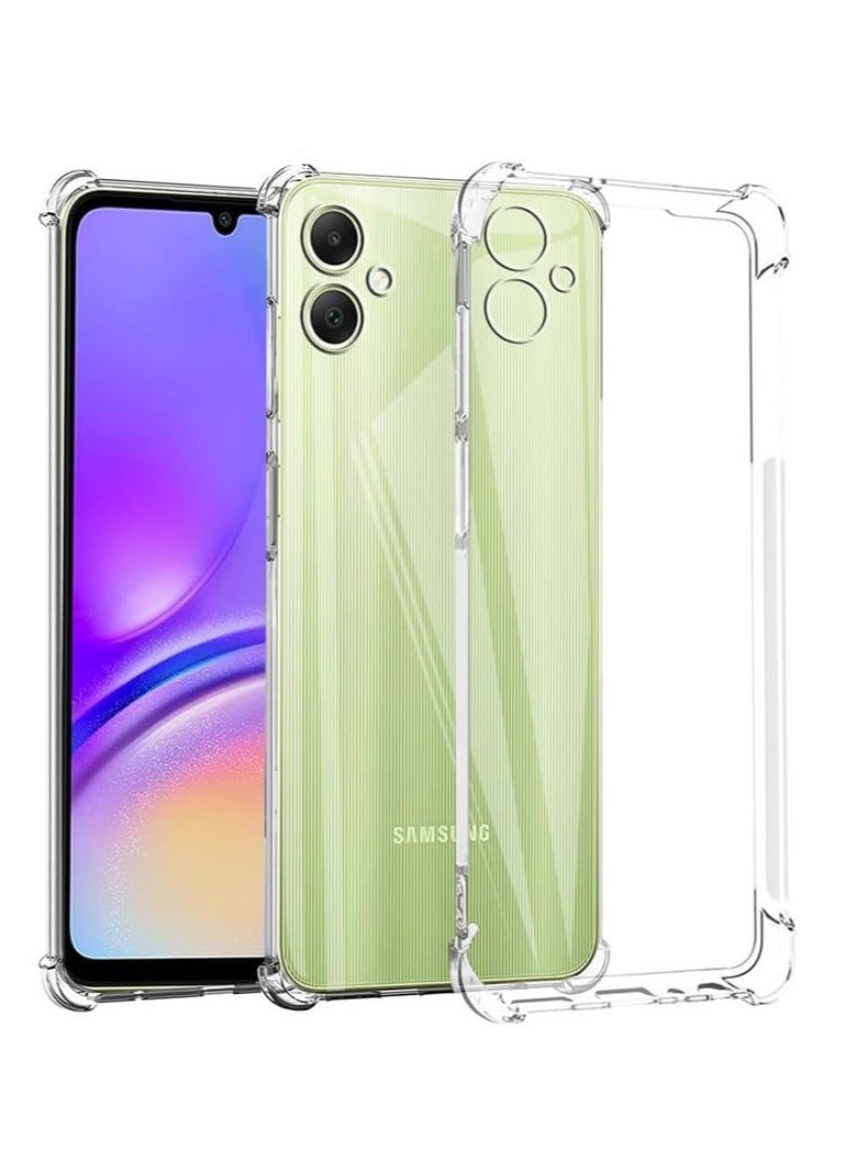 Generic - For Samsung Galaxy A06 Shockproof Silicone Back Defender Cover , Defender Corners and Semi Transparent Back Compatible With Samsung Galaxy A06 (6.7'') (Clear) - Image 1