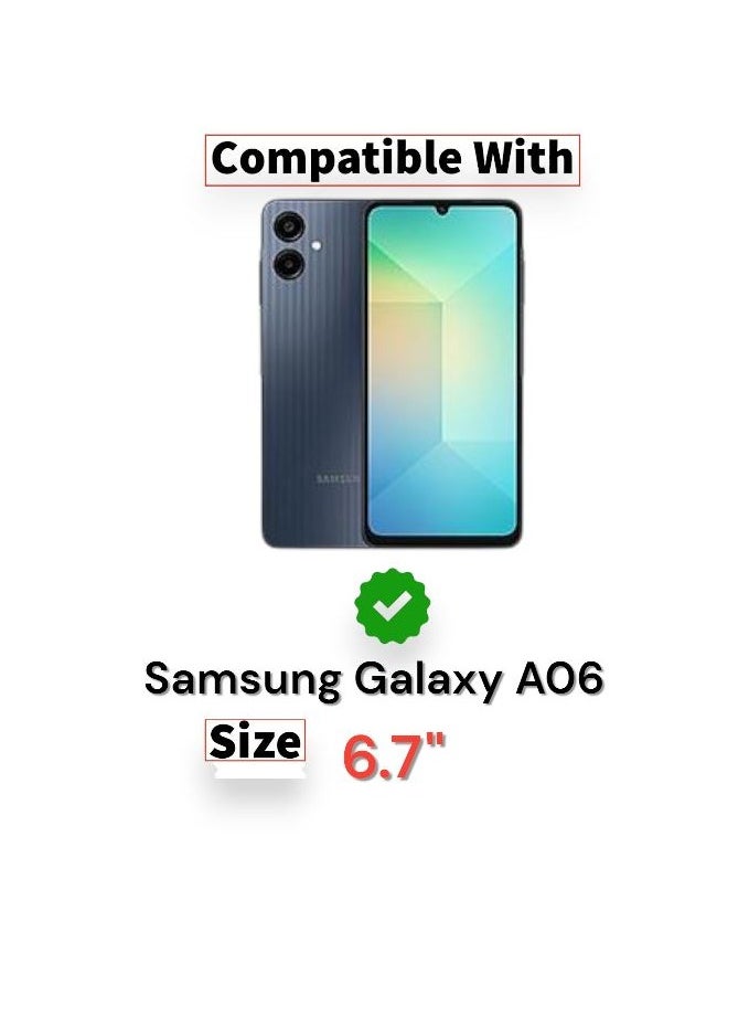 Generic - For Samsung Galaxy A06 Shockproof Silicone Back Defender Cover , Defender Corners and Semi Transparent Back Compatible With Samsung Galaxy A06 (6.7'') (Clear) - Image 1